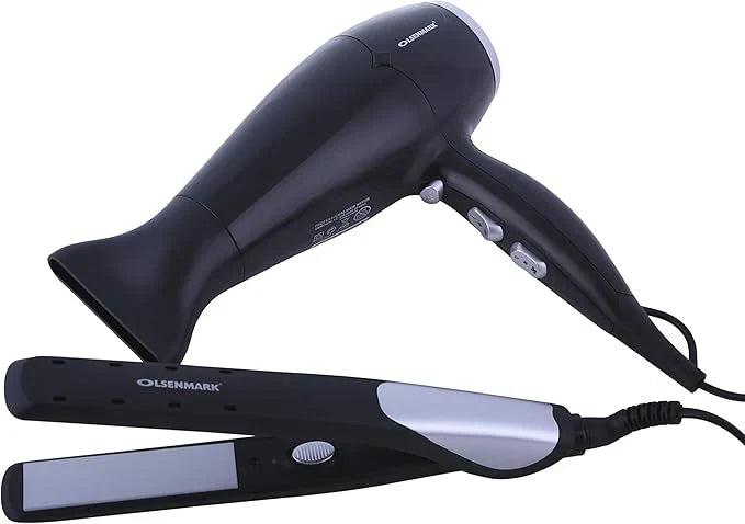 🔥 2-in-1 Professional Hair Straightener & Curler
